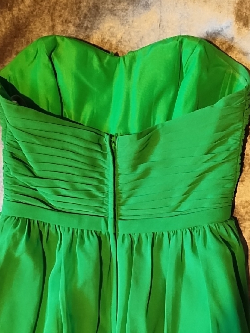 Alfred Angelo Strapless Green Chiffon Cocktail Dress Like New Size 6. Gorgeous. - Picture 13 of 14